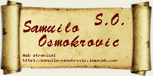 Samuilo Osmokrović vizit kartica